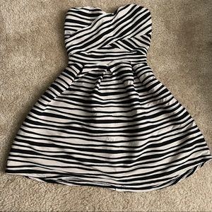 Papaya strapless striped dress